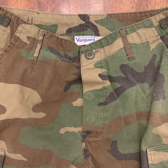 Vanguard Military BDU Woodland Camo Trousers Uniform Med - Picture 5 of 7